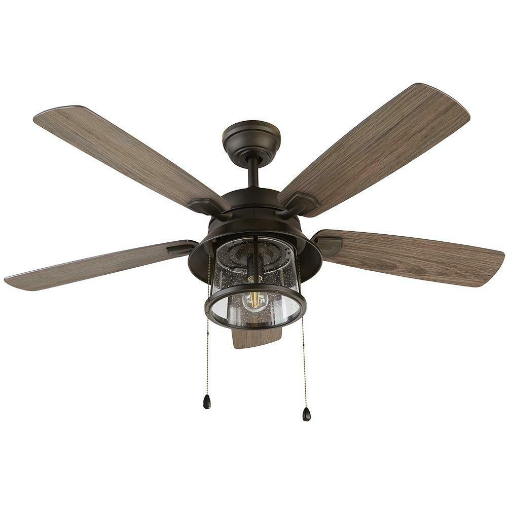 Home Decorators Shanahan 52 in. LED Indoor/Outdoor Bronze Ceiling Fan 59201