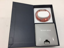 Load image into Gallery viewer, Fitbit Versa FB504RGPK Fitness Smartwatch, Peach/Rose-Gold Aluminium
