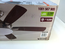 Load image into Gallery viewer, Home Decorators Daylesford 52 in. LED Indoor Brushed Nickel Ceiling Fan SW1478BN
