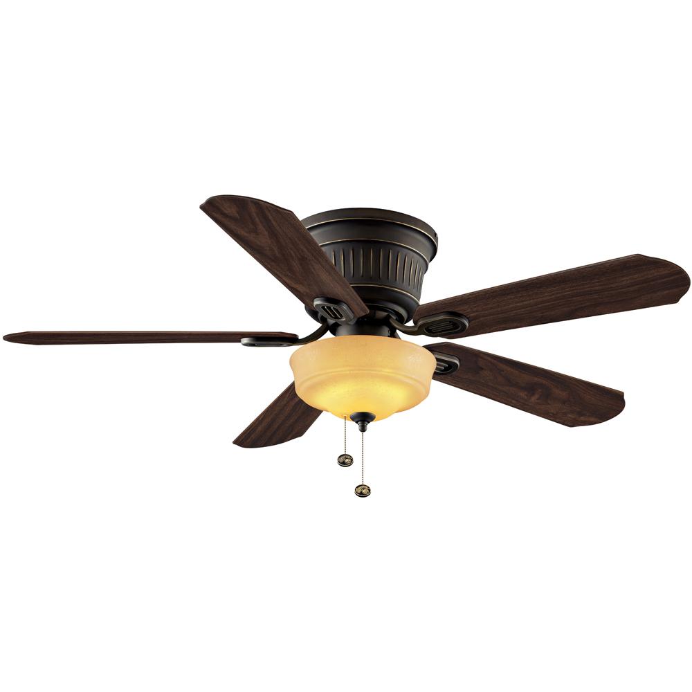 Hampton Bay 91145 Lynwood 52 in. LED Indoor Oil Rubbed Bronze Ceiling Fan