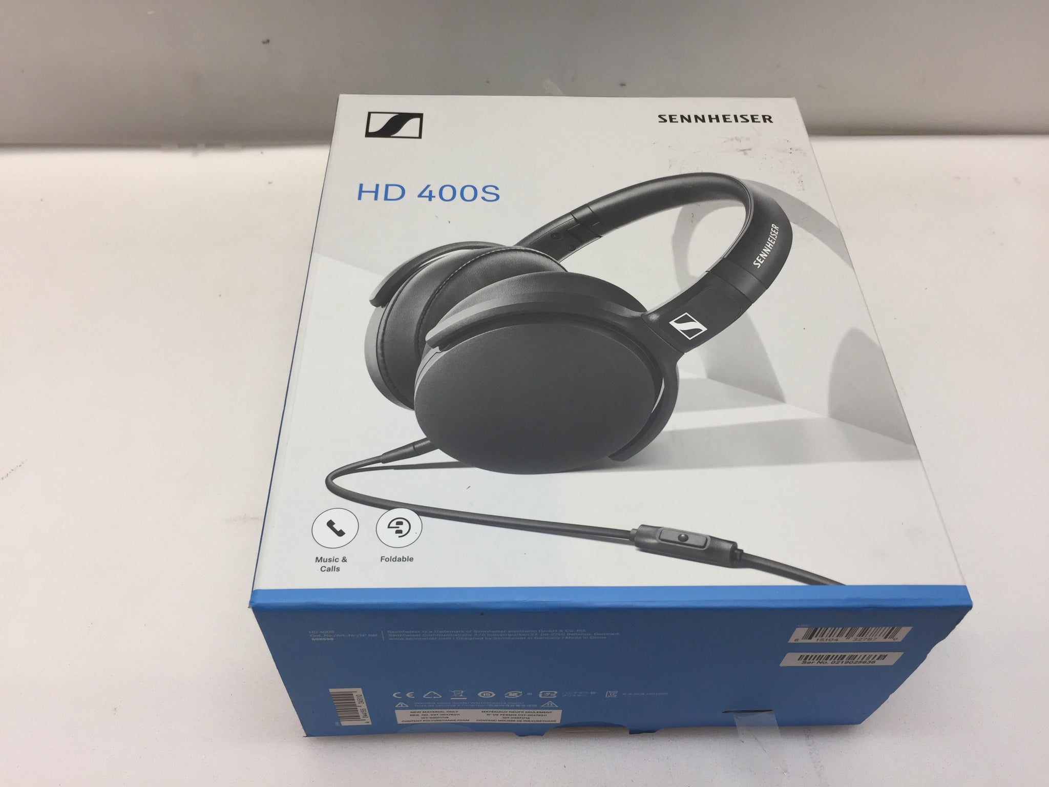 Sennheiser HD 400S Foldable Closed-Back Headphones 508598, NOB