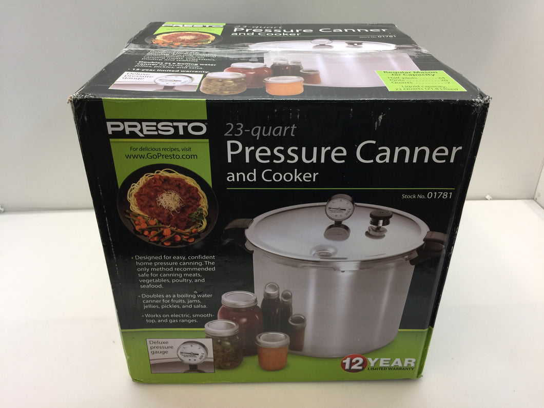 Presto 01781 23-quart Aluminum Pressure Canner and Cooker, Silver