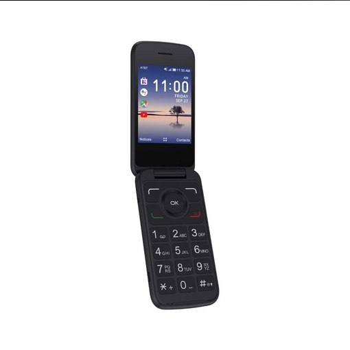 Alcatel SMARTFLIP 4052R 4G LTE- 4GB - Volcano Black (AT&T) Prepaid Flip Phone