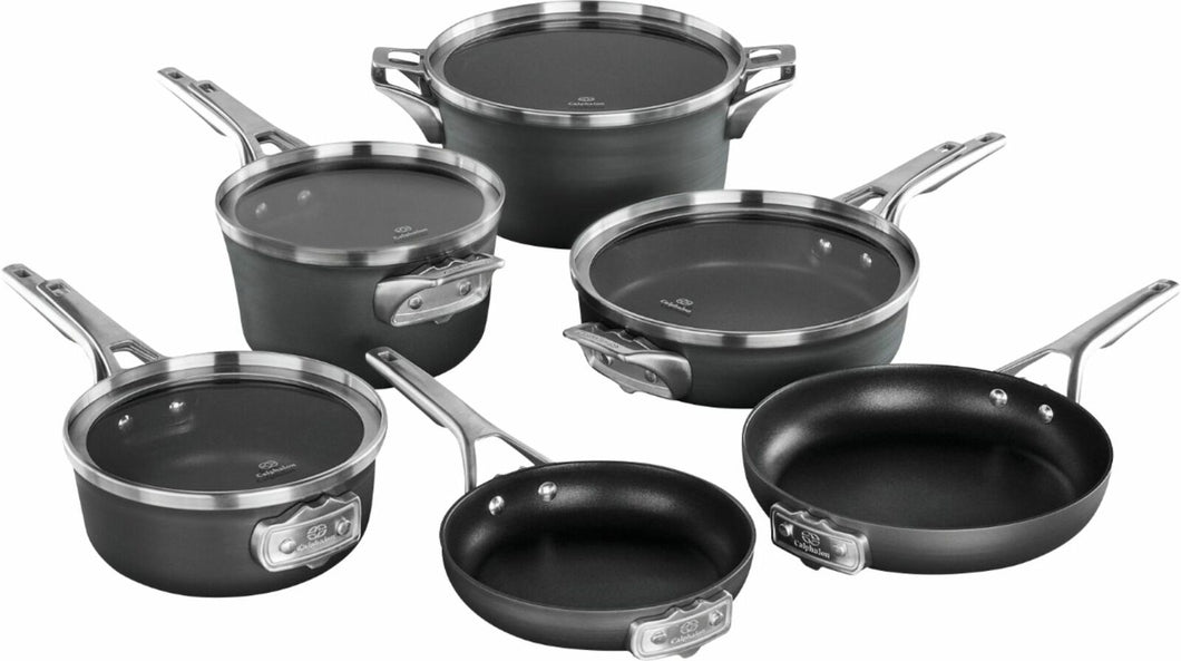 Calphalon Premier 10-Piece Cookware Set - Black