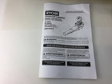 Load image into Gallery viewer, Ryobi ZRRY40411BT Reconditioned 155MPH 300CFM 40V Cordless Jet Fan Leaf Blower
