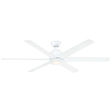 Load image into Gallery viewer, Home Decorators Kensgrove 64 in. LED White Ceiling Fan With Remote YG493B-WH
