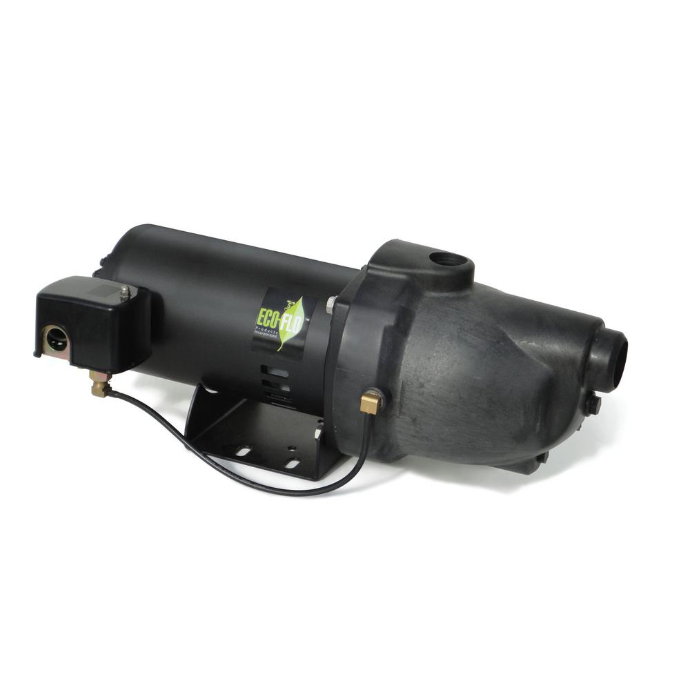 ECO FLO 1 HP Plastic Shallow Well Jet Pump EFSWJ10P