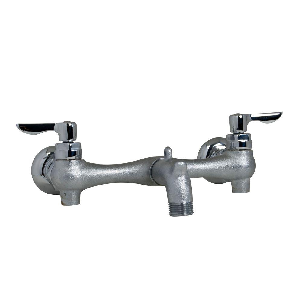 American Standard 8350235.004 Exposed Yoke Wall Mount 2-Handle Utility Faucet