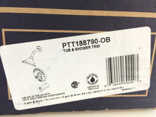 Load image into Gallery viewer, Peerless PTT188790-OB 1-Handle Tub &amp; Shower Faucet Trim Kit, Oil Rubbed Bronze
