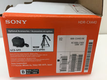 Load image into Gallery viewer, Sony Handycam HDR-CX440 60p 30x Optical Zoom Full HD Camcorder
