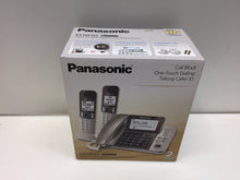 Load image into Gallery viewer, Panasonic KX-TGF352N Corded Cordless Phone 2-Handsets Champagne Gold
