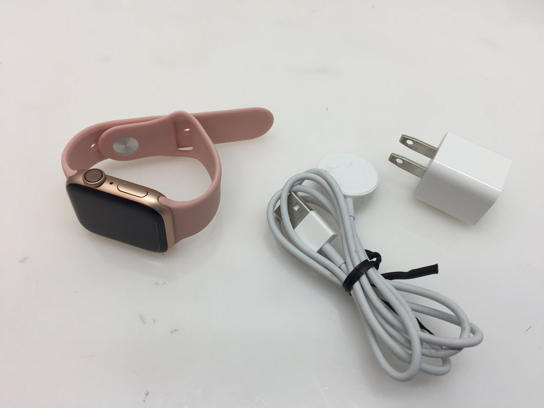 Apple Watch Series 4 40mm GPS Gold Aluminum Case Pink Sand Sport Band MU682LL/A