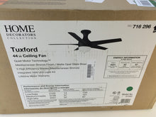 Load image into Gallery viewer, Home Decorators 51543 Tuxford 44&quot; LED Mediterranean Bronze Ceiling Fan 716296
