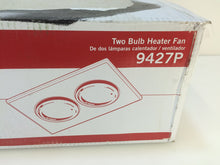 Load image into Gallery viewer, NuTone 9427P 70 CFM Ceiling Exhaust Fan with 2 - 250W Infrared Bulb Heater
