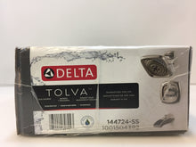 Load image into Gallery viewer, Delta 144724-SS Tolva H2Okinetic 1-Handle 3-Spray Tub Shower Faucet, Stainless
