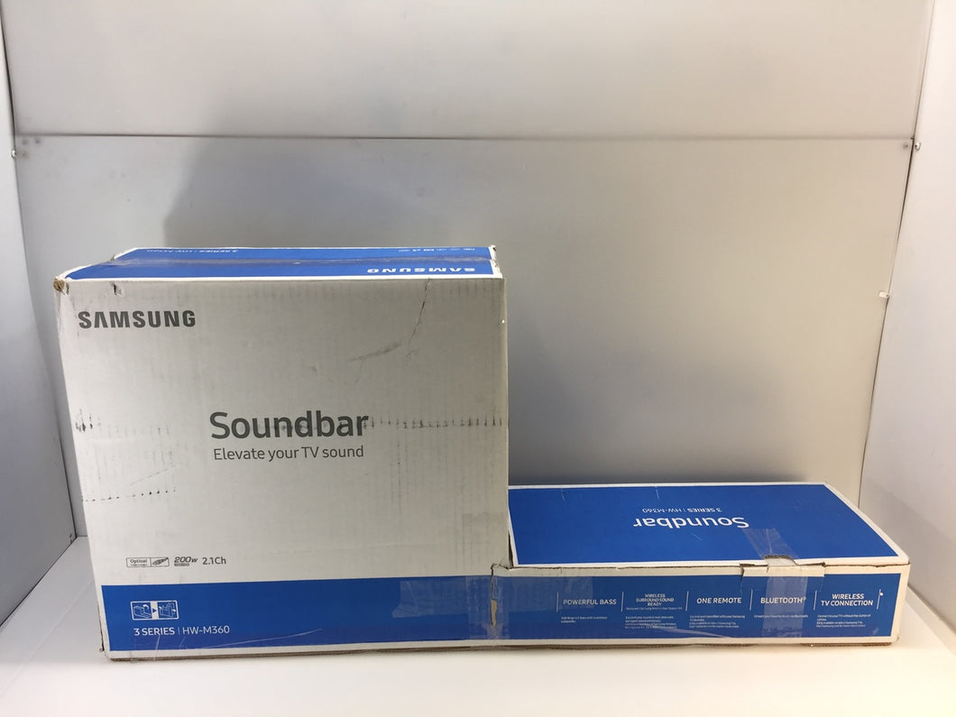 Samsung HW-M360 2.1 Channel 200W Soundbar with Wireless Subwoofer, NOB