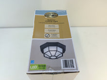 Load image into Gallery viewer, Hampton Bay HB7072LED-05 Black Outdoor LED Flushmount 1000640737

