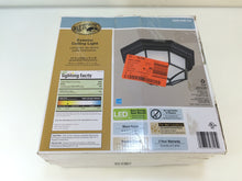Load image into Gallery viewer, Hampton Bay HB7072LED-05 Black Outdoor LED Flushmount 1000640737
