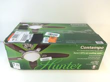 Load image into Gallery viewer, Hunter 59013 Contempo 52 in. Indoor Brushed Nickel Ceiling Fan
