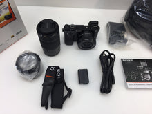 Load image into Gallery viewer, Sony Alpha a6000 24MP Mirrorless Digital Camera with 16-50mm, 55-210mm Lens kit
