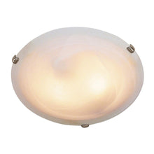 Load image into Gallery viewer, Trans Globe Stewart 3-Light Brushed Nickel Ceiling Flush Mount 58701BN
