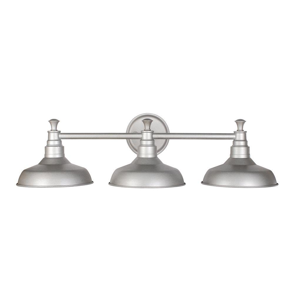 Design House Kimball 3-Light Galvanized Steel Indoor Vanity Light 520312