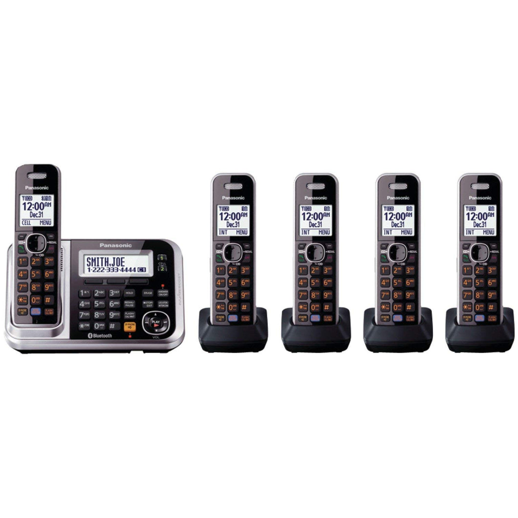 Panasonic KX-TG7875S Link2Cell Bluetooth Cellular Answering Machine - 5 Handsets