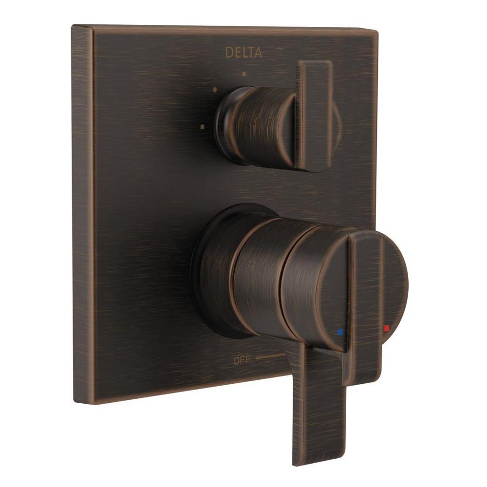Delta T27867-RB Ara Modern 2-Handle Wall-Mount Valve Trim Kit Venetian Bronze