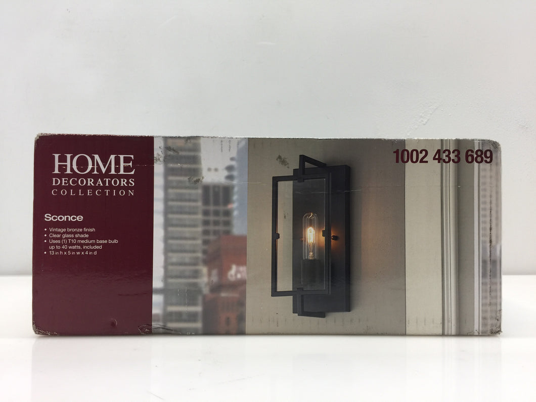 HDC HB15016-310 1-Light Vintage Bronze Wall Sconce 1002433689