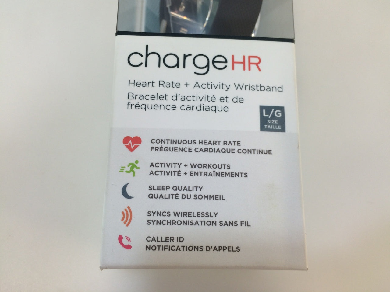 Fitbit Charge HR FB405 – Tracker Activité Noir Avec Cardio – Occasion