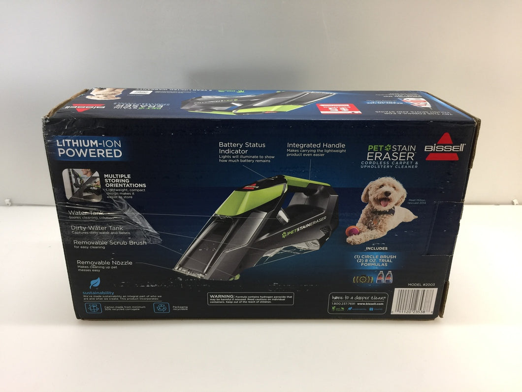 BISSELL Pet Strain Eraser 2003 Cordless Carpet Cleaner