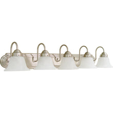 Load image into Gallery viewer, Volume Lighting 5-Light Brushed Nickel Bath Light 1345-33
