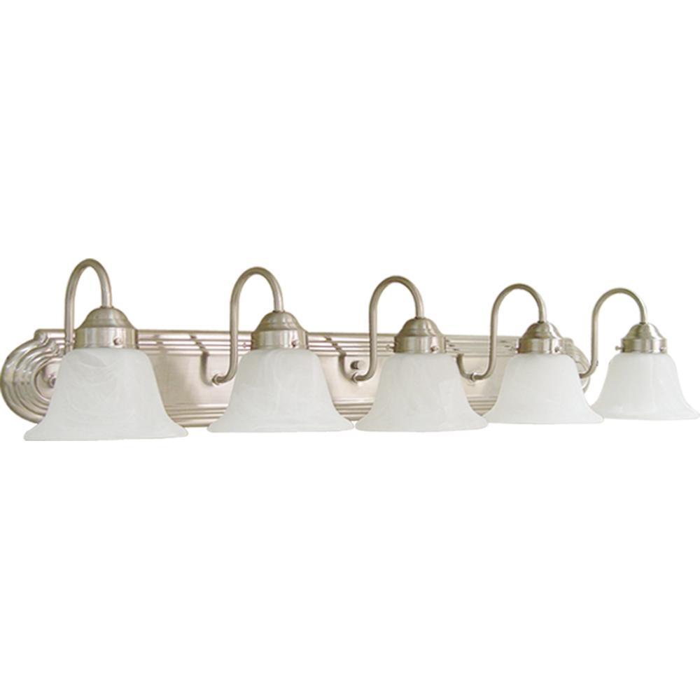 Volume Lighting 5-Light Brushed Nickel Bath Light 1345-33
