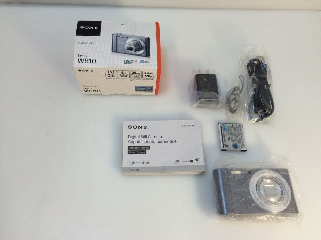 Sony Cyber-Shot DSC-W810 20.1MP Digital Camera, Silver – NT