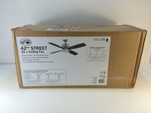 Load image into Gallery viewer, Hampton Bay 14960 42nd Street 52&quot; Brushed Nickel Polish Nickel Ceiling Fan

