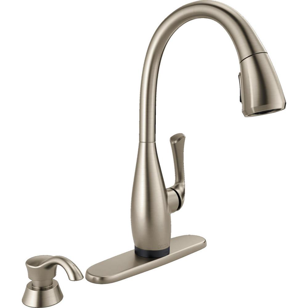 Delta Dominic 1-Handle Pull-Down Kitchen Faucet Stainless Steel 19940T-SPSD-DST