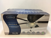 Load image into Gallery viewer, Harbor Breeze BTH44OSB5L Mayfield 44&quot; Bronze Flush Mount Ceiling Fan 807424
