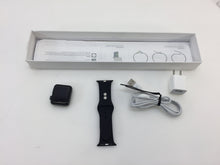 Load image into Gallery viewer, Apple Watch Series 3 38mm Space Gray Aluminium Case Black Sport Band MTF02LL/A
