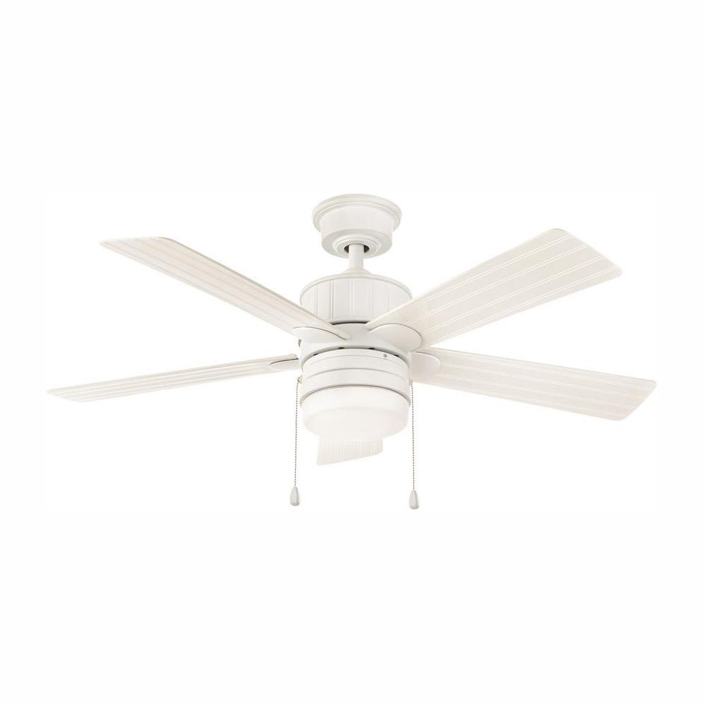 Home Decorators YG633-MWH Piersson 44 in. LED Matte White Ceiling Fan 767635