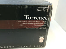 Load image into Gallery viewer, Hunter Prestige Torrence 55045 64&quot; Provence Crackle Bronze Ceiling Fan
