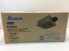 Load image into Gallery viewer, Delta RAD80L Breez Radiance Series 80 CFM Ceiling Bathroom Exhaust Fan
