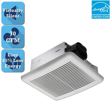 Load image into Gallery viewer, Delta SLM70 Slim Series 70 CFM Wall or Ceiling Bathroom Exhaust Fan
