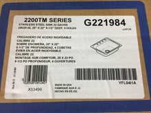 Load image into Gallery viewer, Moen G221984 2200 Series 22 Gauge Single Bowl Drop In Sink, Stainless Steel
