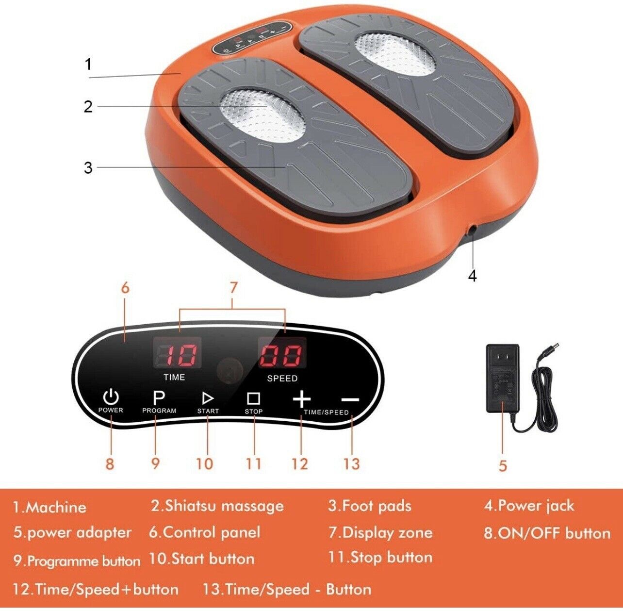 Power Legs Vibration Plate Foot Massager Platform with Rotating Acupre NT Electronics LLC Power Legs Vibration Plate Foot Massager Platform with Rotating Acupre NT Electronics LLC