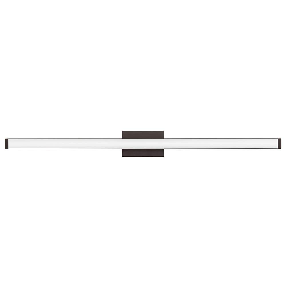 Lithonia Lighting Contemporary Square 4-Light Bronze 3K LED Vanity Light FMVCSL