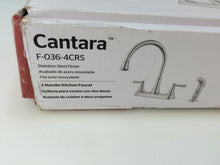 Load image into Gallery viewer, Pfister Cantara F-036-4CRS 2-Handle Side Sprayer Kitchen Faucet Stainless Steel
