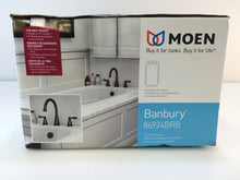 Load image into Gallery viewer, Moen Banbury 86924BRB 2-Handle Deck-Mount Roman Tub Faucet Mediterranean Bronze
