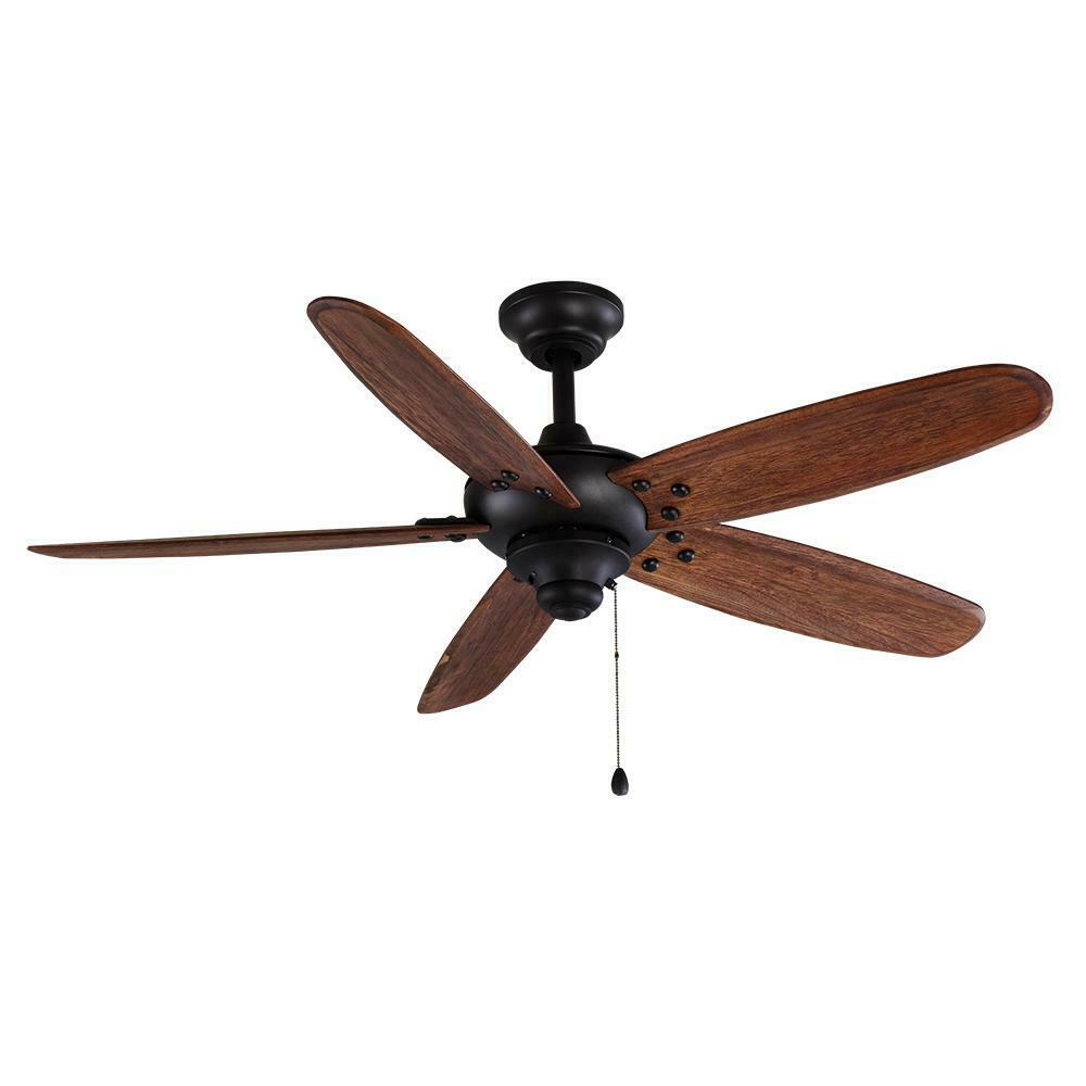 Home Decorators Altura 48 in. Indoor/Outdoor Matte Black Ceiling Fan 68244