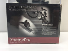 Load image into Gallery viewer, XtremePro 4K UHD WiFi Sports Camera with Wrist Remote &amp; 20 Accessories Bundle
