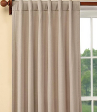 Load image into Gallery viewer, Plow &amp; Hearth Homespun Double-Wide Rod Pocket Patio Panel 84&quot;Lx80&quot;W Red 90270RD
